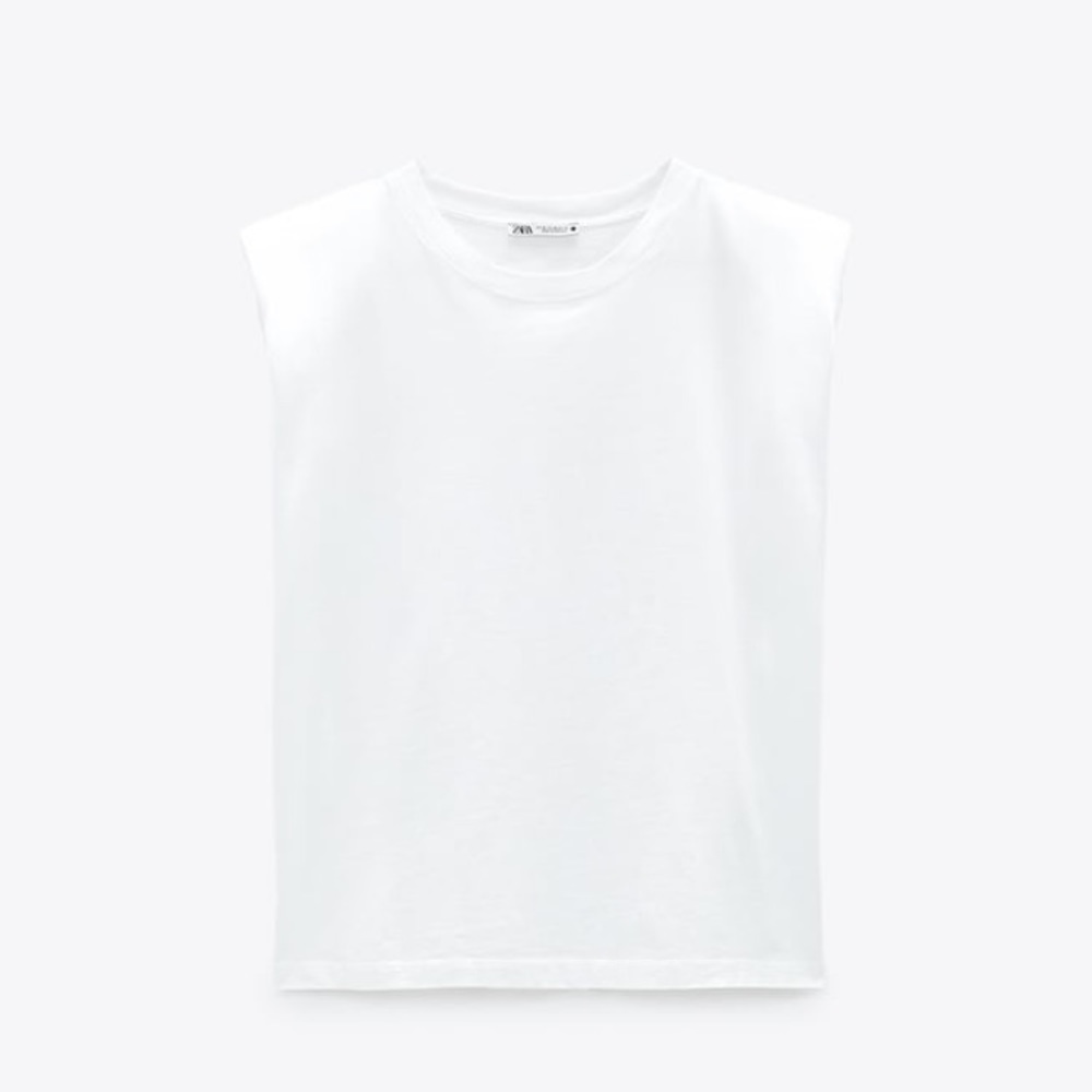Zara shoulder pad muscle t-shirt - new with tags